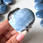 Blue Opal Moss Agate Heart Carving