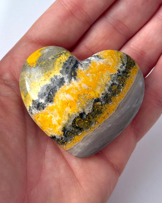 Bumble Bee Jasper Heart
