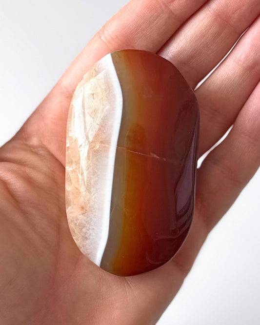 Carnelian Palm Stone