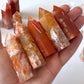 Carnelian Flower Agate Tower