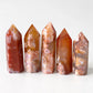 Carnelian Flower Agate Tower
