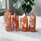 Carnelian Flower Agate Tower