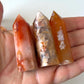 Carnelian Flower Agate Tower