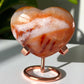 Carnelian Heart on Stand