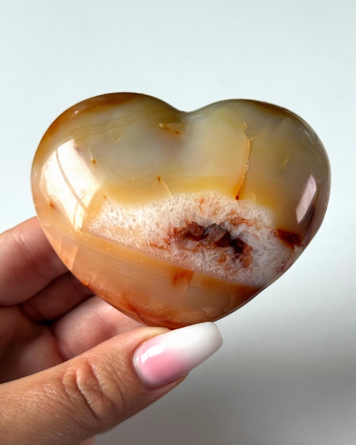 Carnelian Heart on Stand