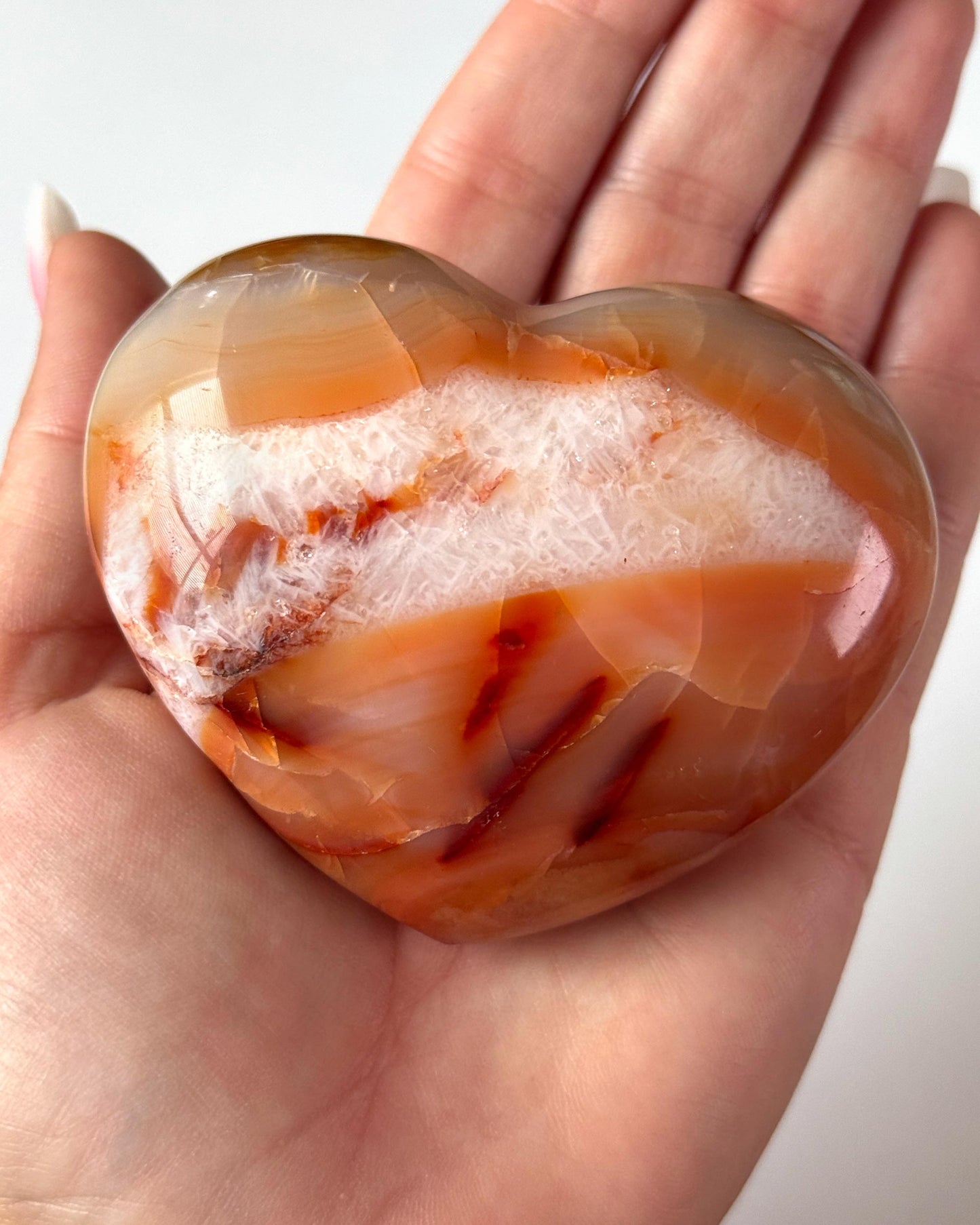 Carnelian Heart on Stand