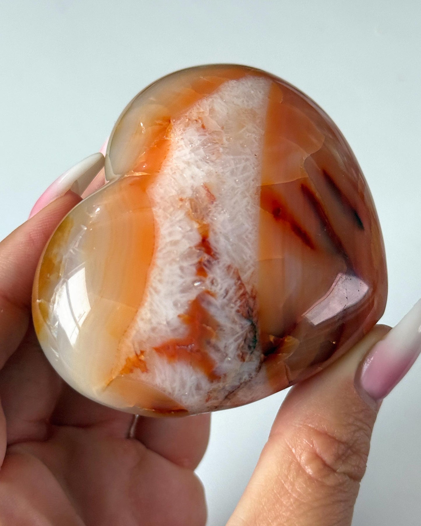 Carnelian Heart on Stand