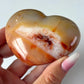 Carnelian Heart on Stand