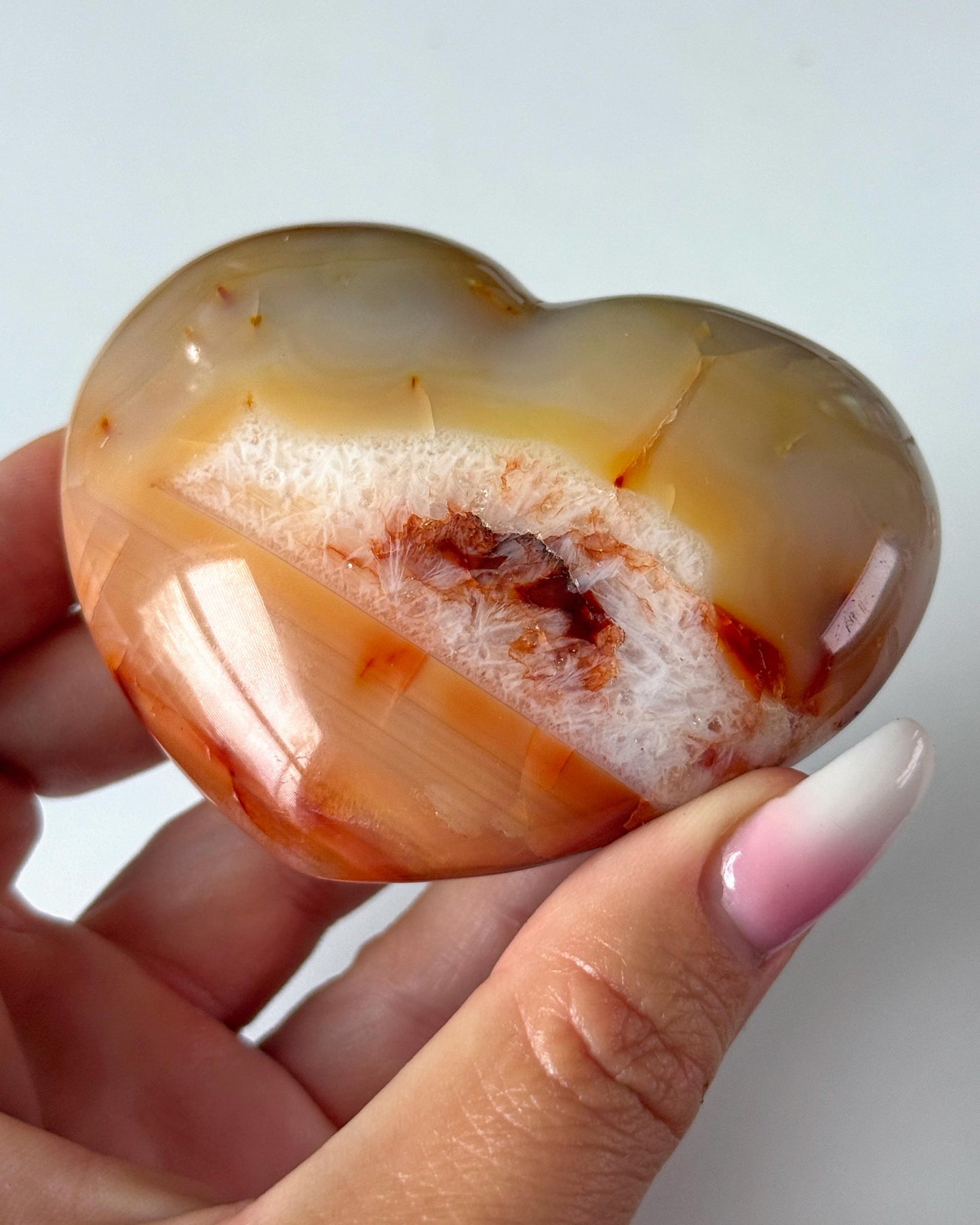 Carnelian Heart on Stand