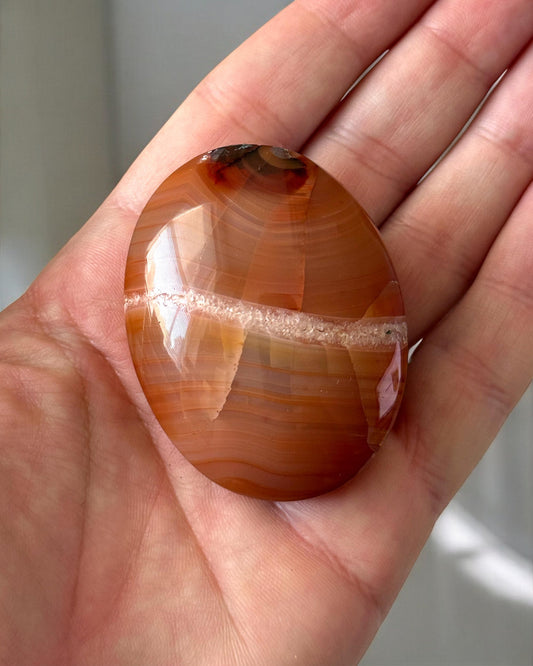 Indonesian Carnelian Palm Stone