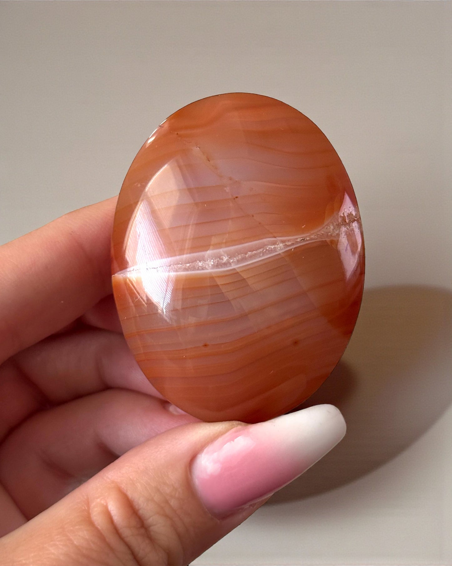 Indonesian Carnelian Palm Stone