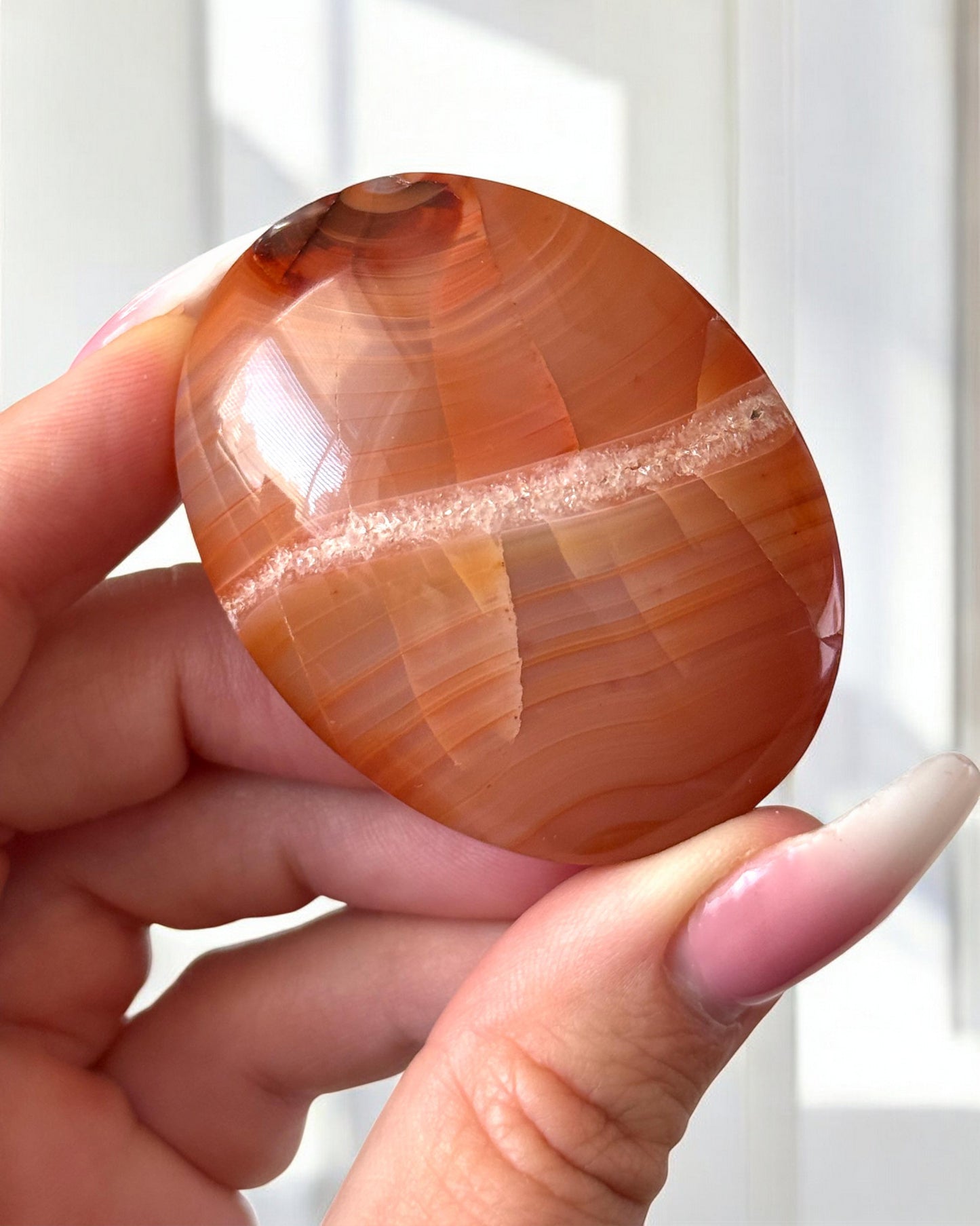 Indonesian Carnelian Palm Stone
