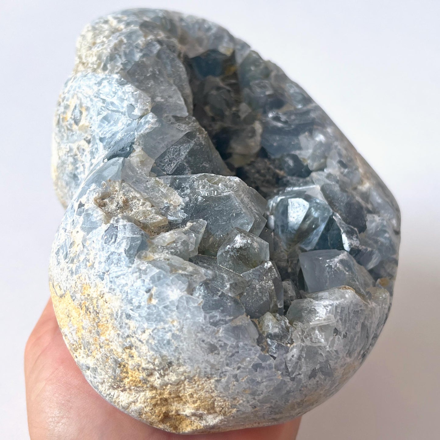 6.7lb Celestite Heart Raw Geode