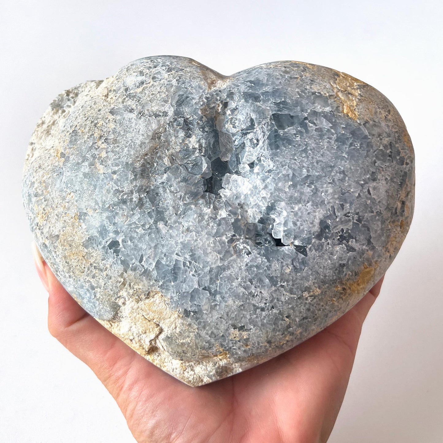 6.7lb Celestite Heart Raw Geode