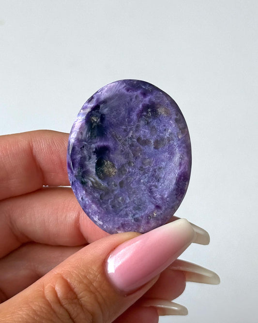 Charoite Worry Stone