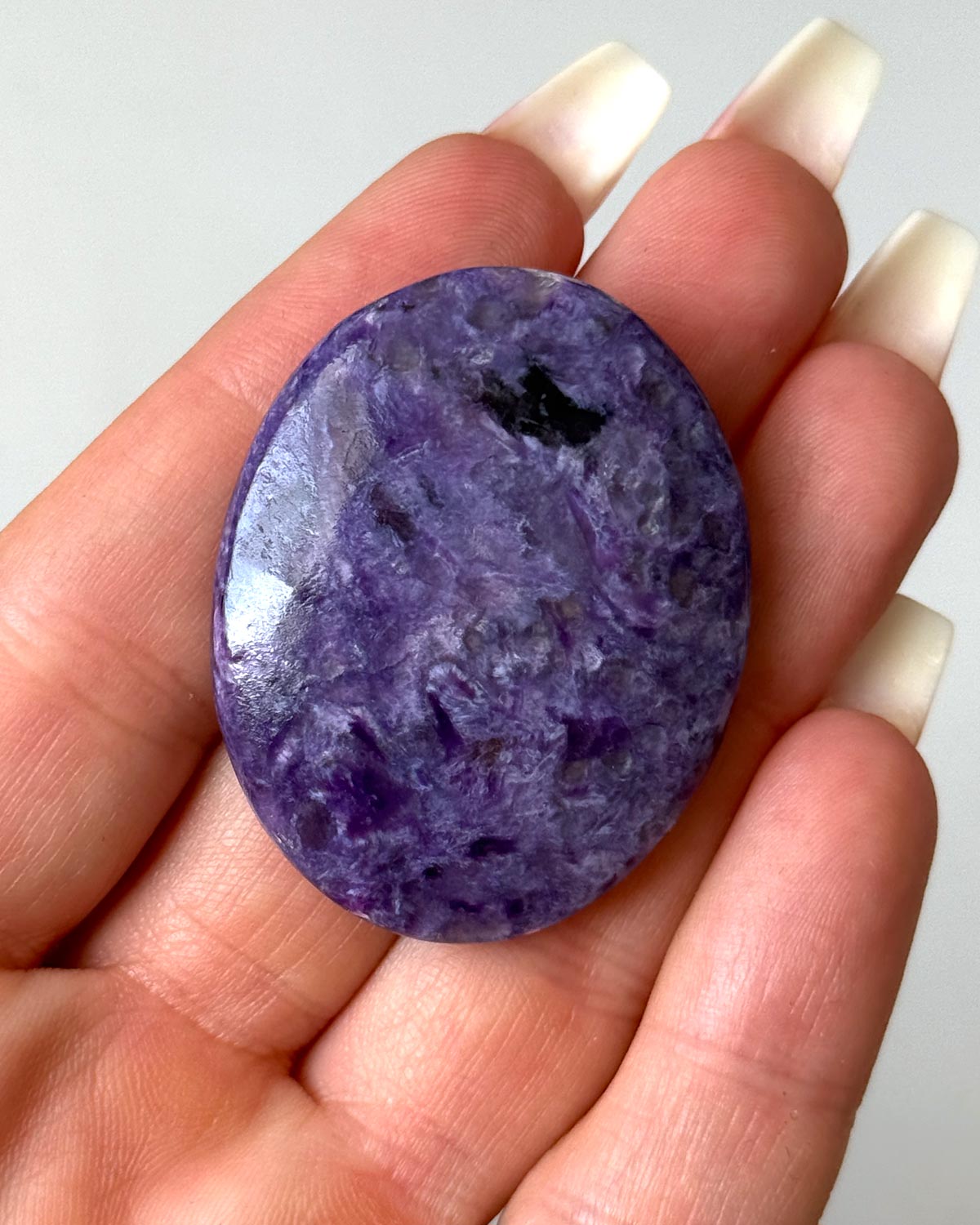 Charoite Worry Stone