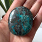 Chrysocolla with Hematite Palm Stone