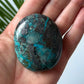 Chrysocolla with Hematite Palm Stone