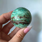 Chrysocolla with Hematite Sphere 47mm