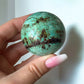 Chrysocolla with Hematite Sphere 47mm