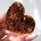 Citrine Druzy Heart