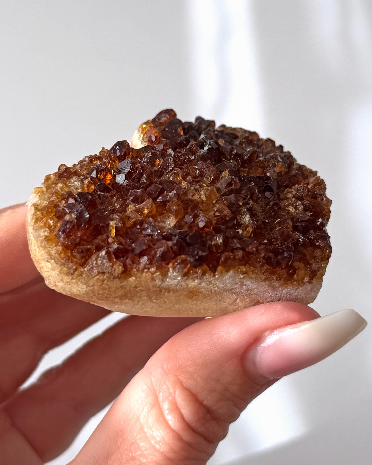 Citrine Druzy Heart