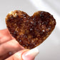 Citrine Druzy Heart