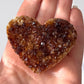 Citrine Druzy Heart
