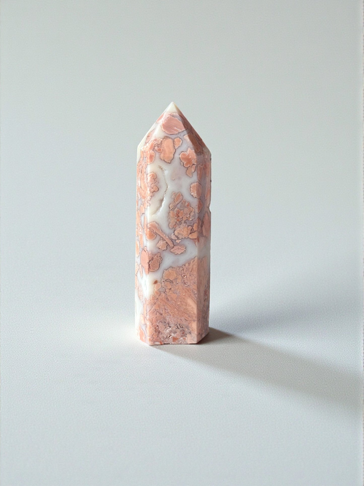 Pink Cotton Candy Agate Tower