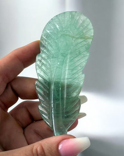 Crystal Feather Carving