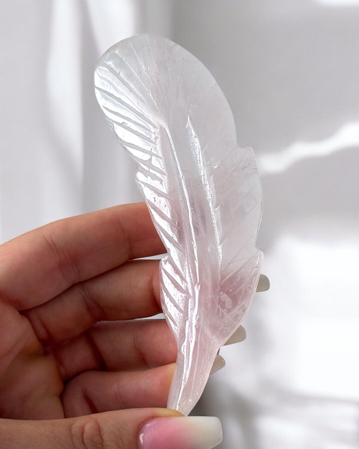 Crystal Feather Carving