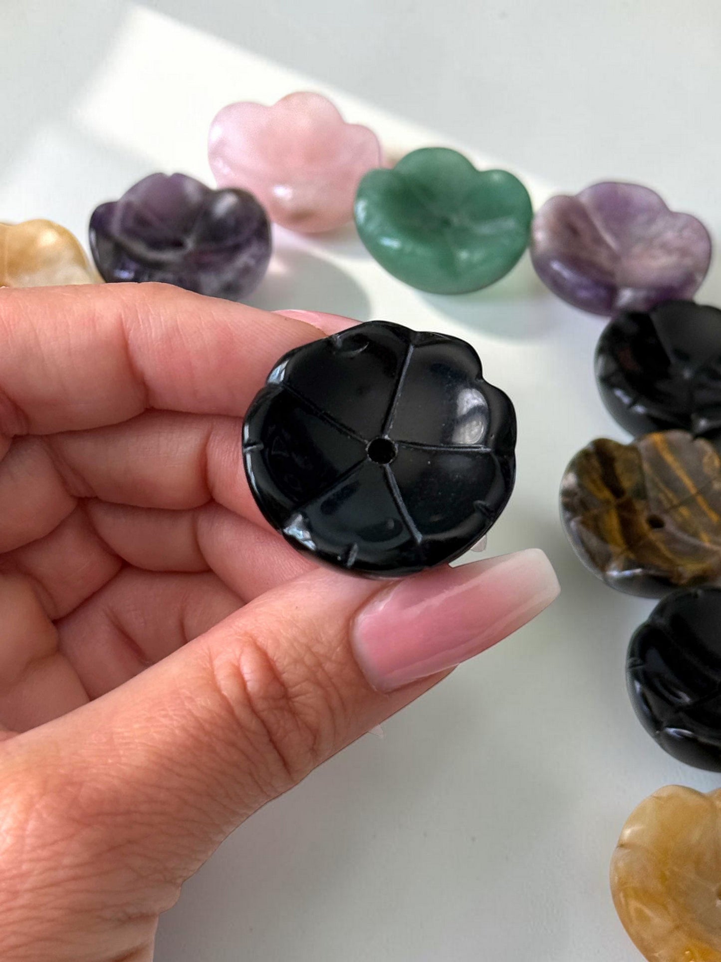Crystal Flower Incense Holder