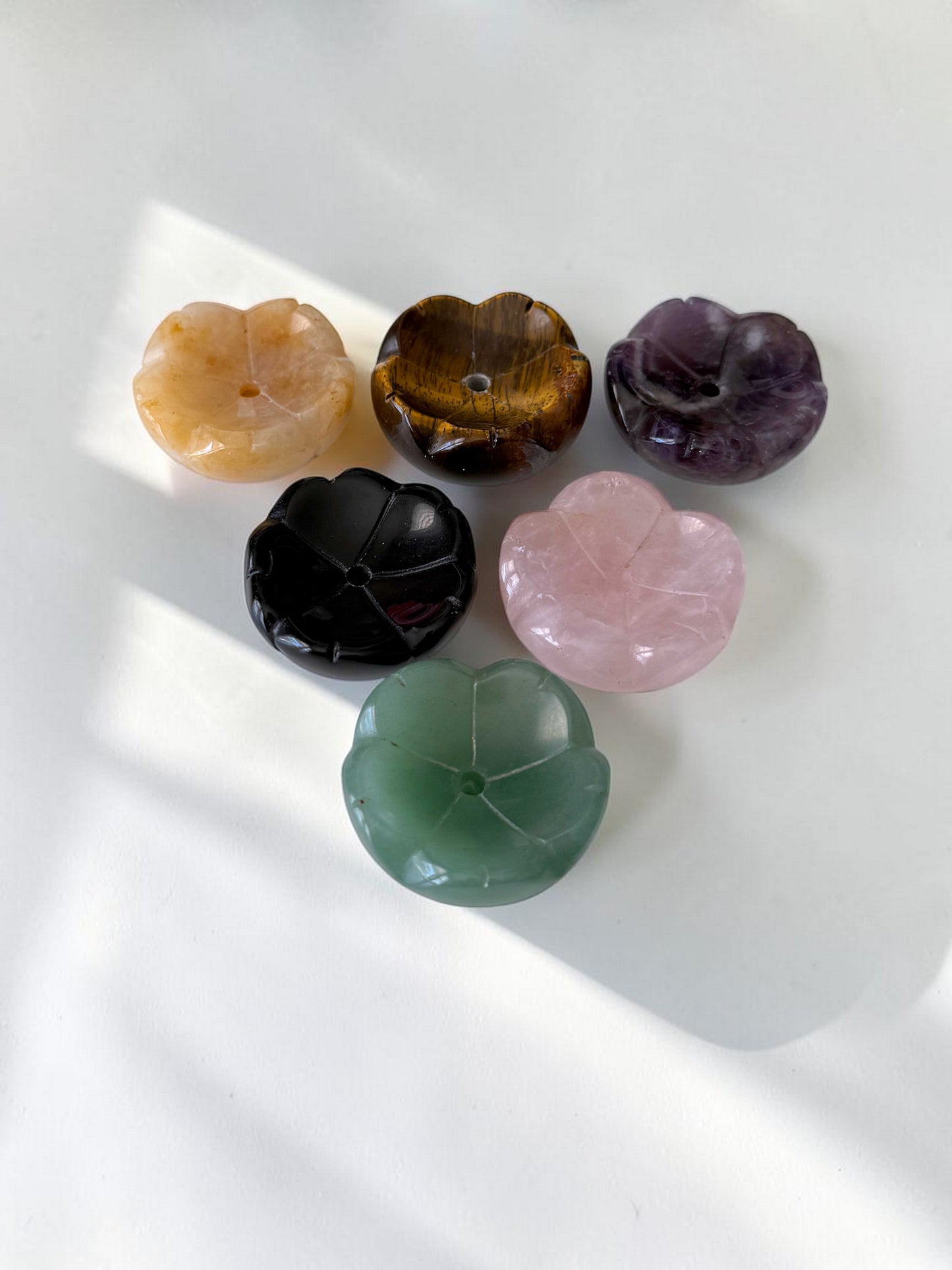Crystal Flower Incense Holder