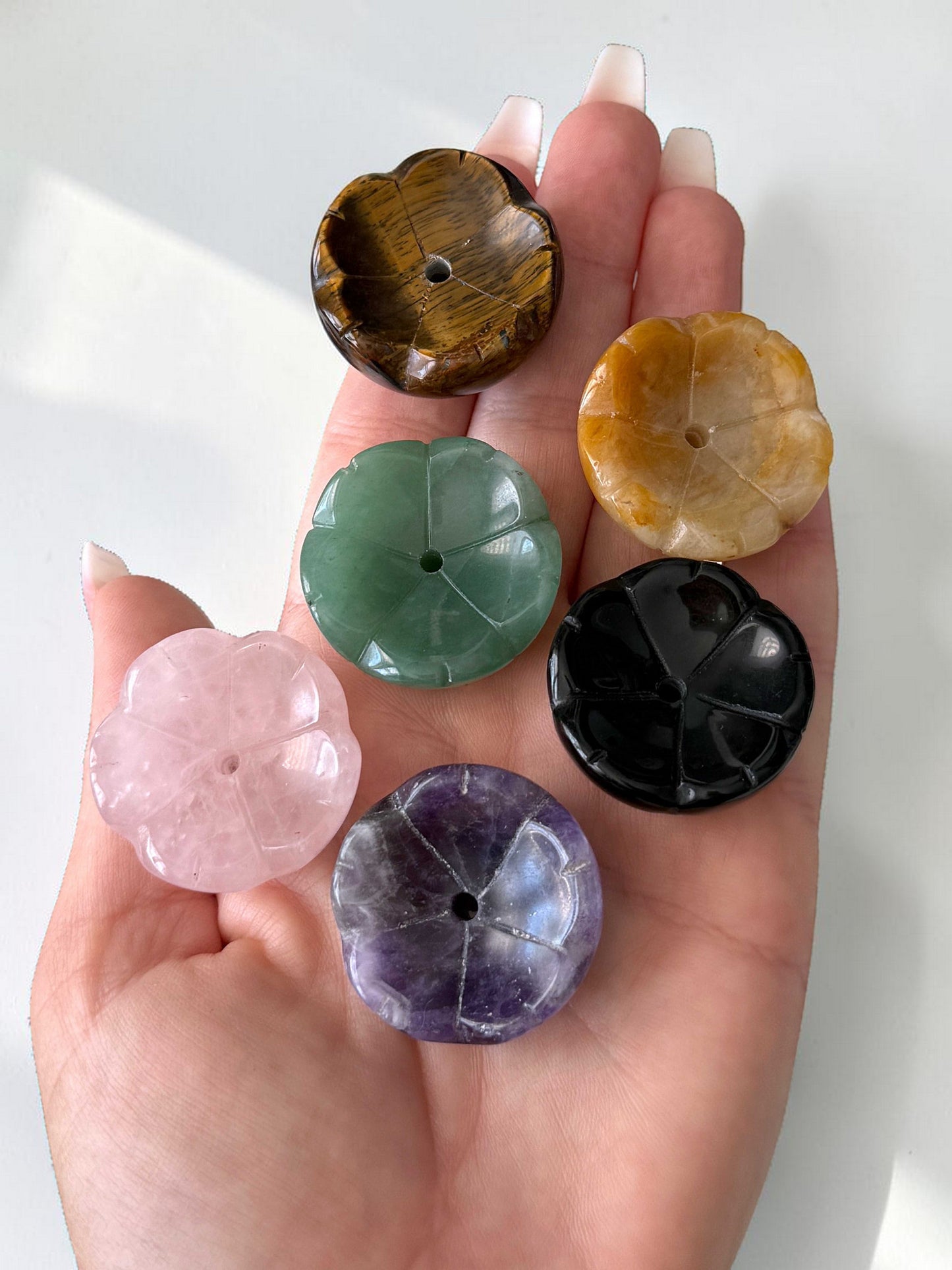 Crystal Flower Incense Holder