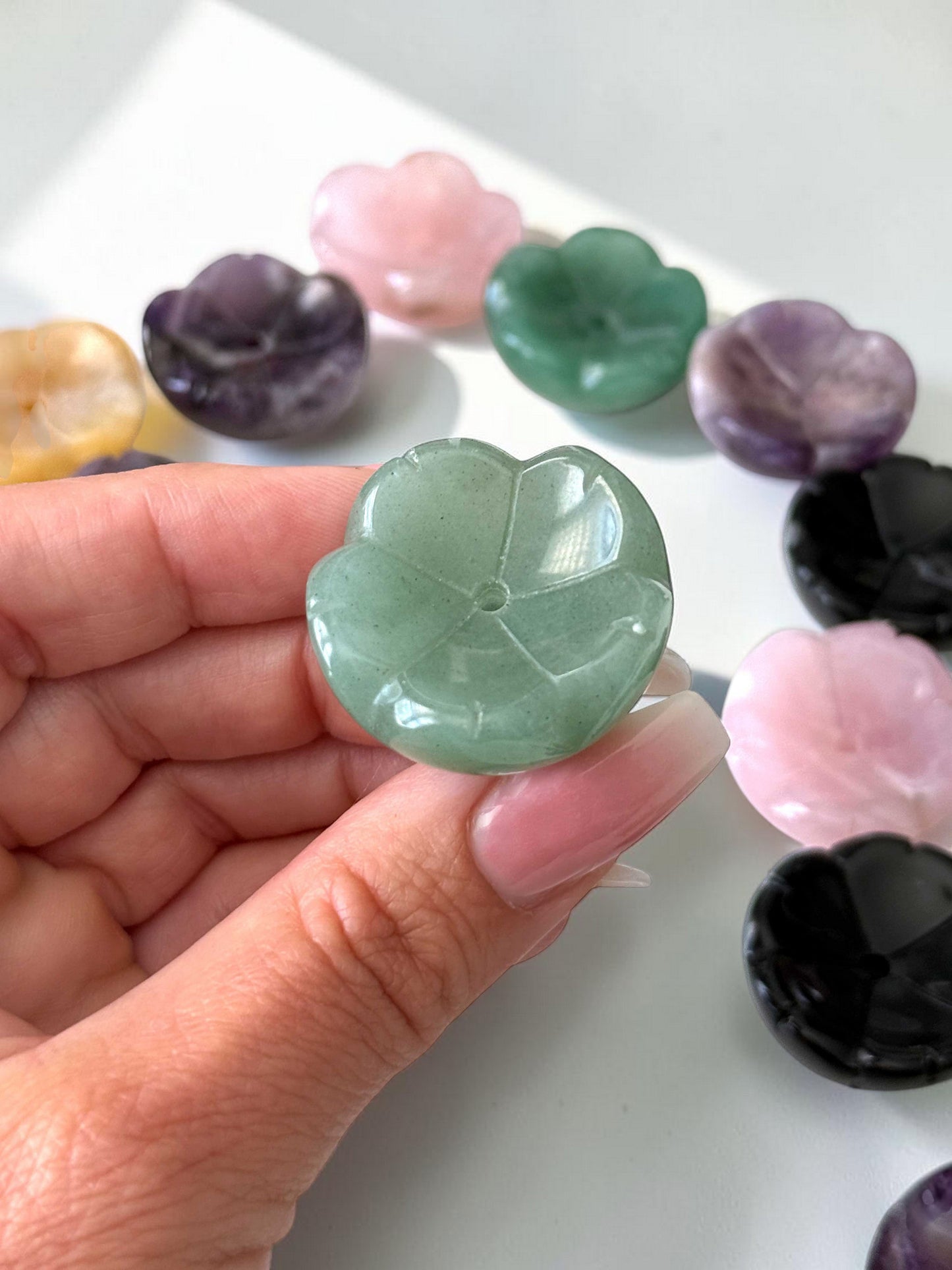 Crystal Flower Incense Holder