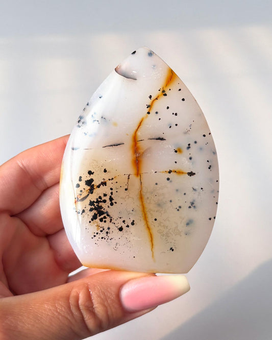 Dendrite Agate Flame Point