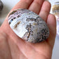 Druzy Pink Sea Jasper Palm Stone