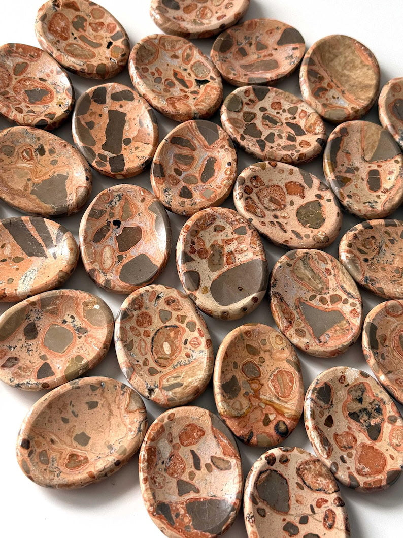 Leopardskin Jasper Worry Stone