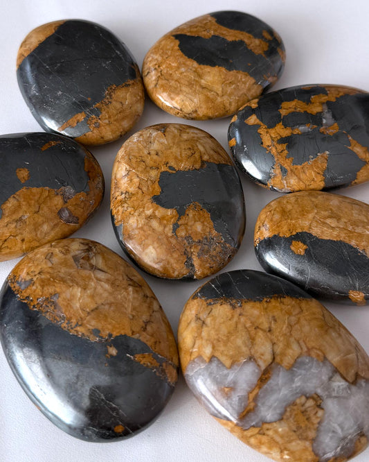 Feldspar Hematite Palm Stone