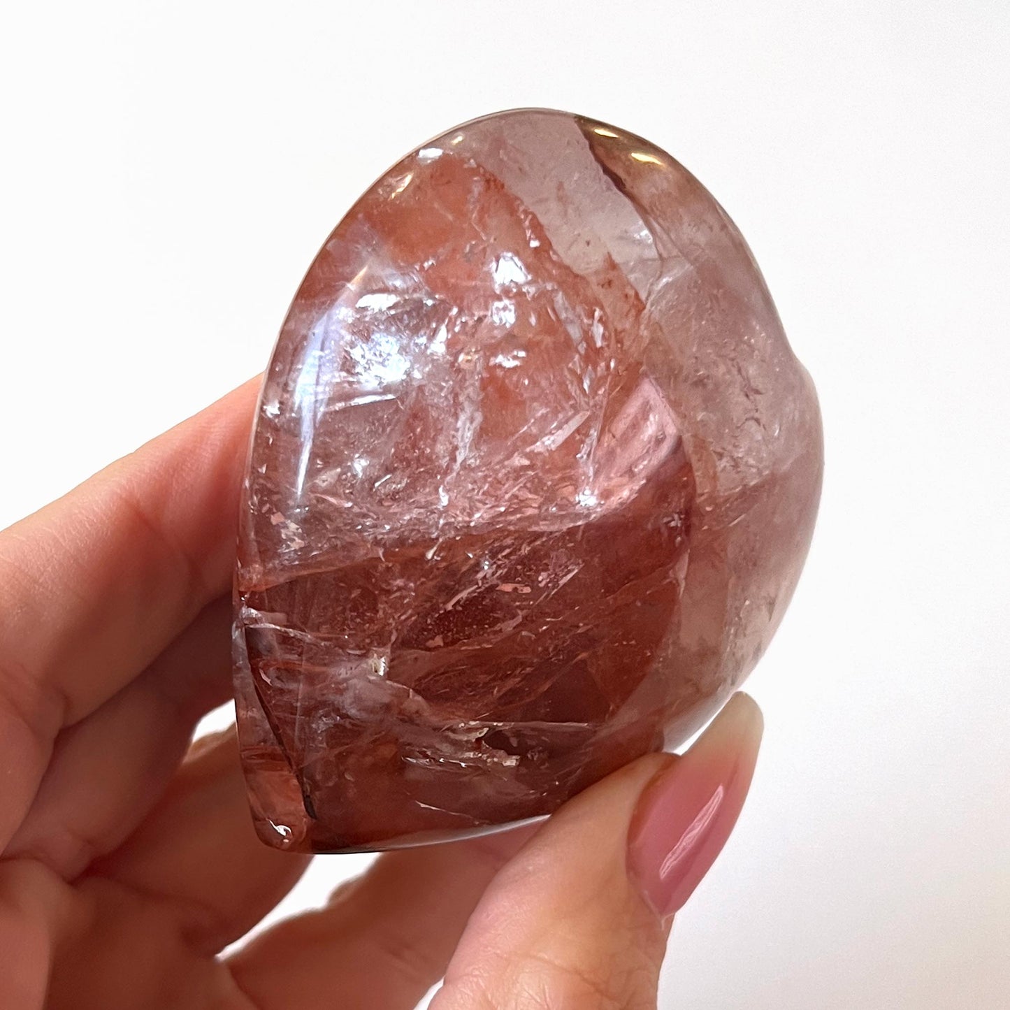 Fire Quartz Puffy Heart