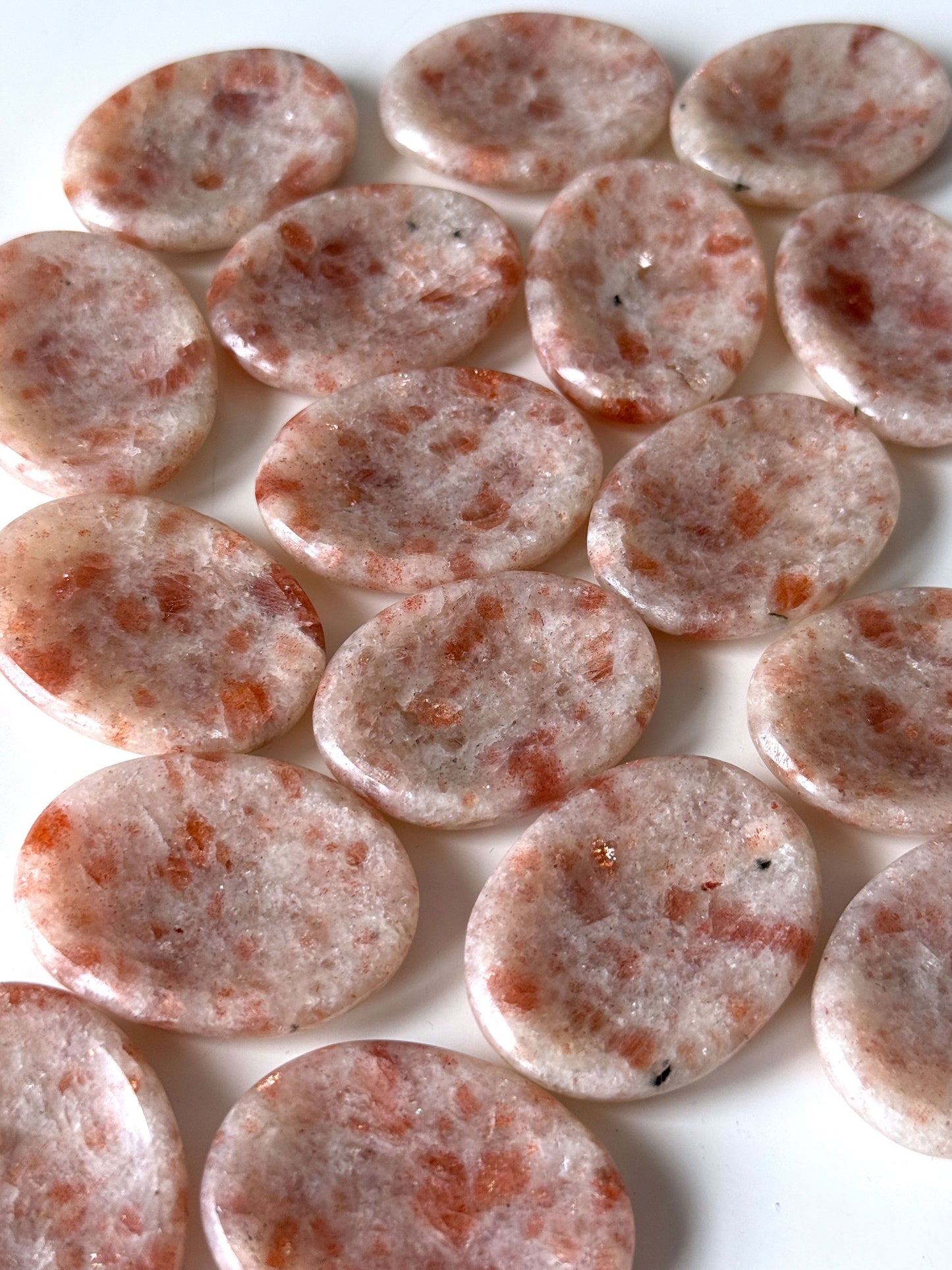 Flashy Sunstone Worry Stone