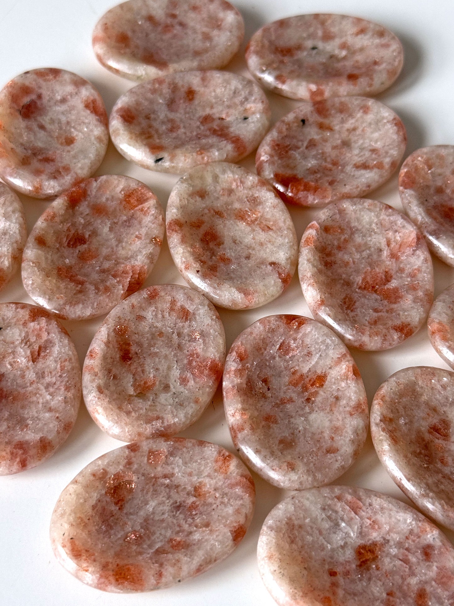 Flashy Sunstone Worry Stone