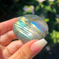 Flashy Labradorite Palm Stone