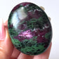 Flashy Ruby Zoisite Palm Stone