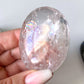 Rainbow Clear Quartz Palm Stone