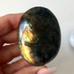 Flashy Labradorite Palm Stone