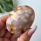 Flower Agate Palm Stone