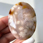 Flower Agate Palm Stone