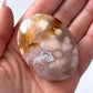Flower Agate Palm Stone