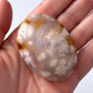 Flower Agate Palm Stone